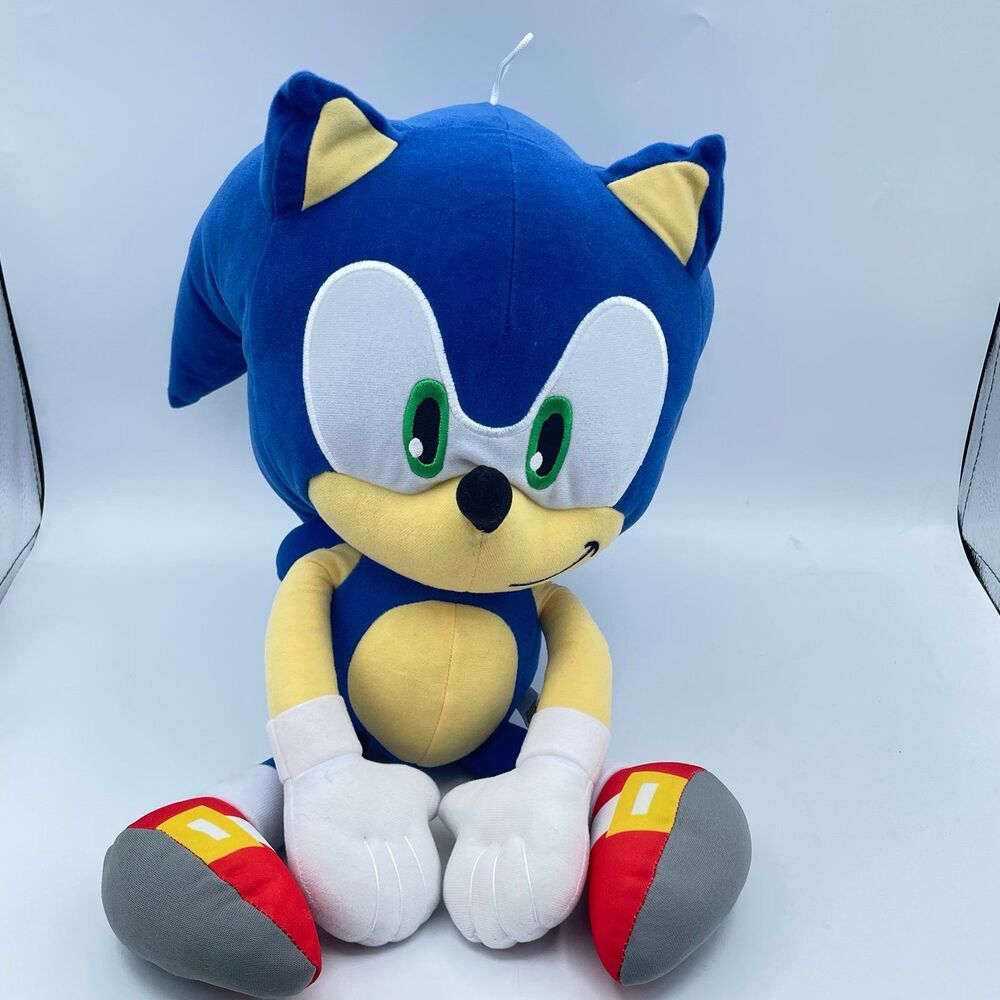 Sonic The Hedgehog Plush Large 20" Toy Factory SEGA Official Licensed Jumbo Toy